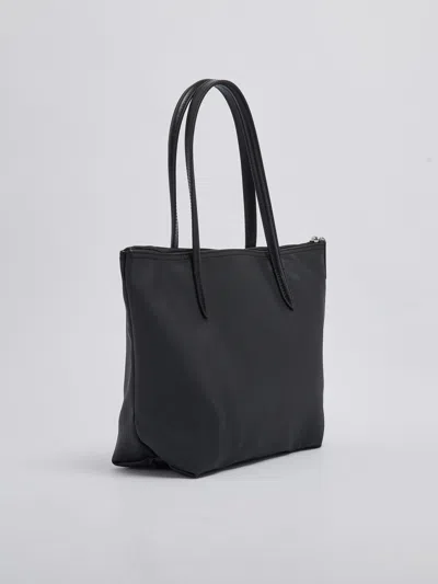 Shop Lacoste Pvc Shopping Bag In Nero