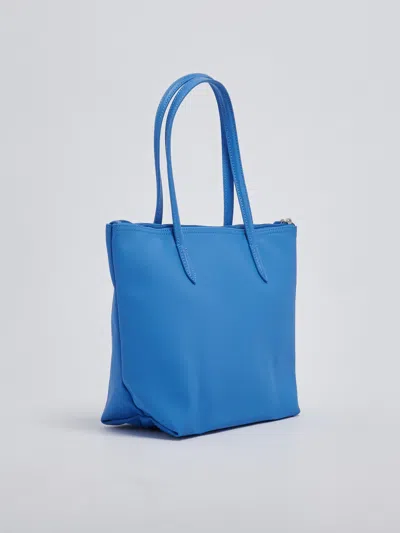 Shop Lacoste Pvc Shopping Bag In Azzurro