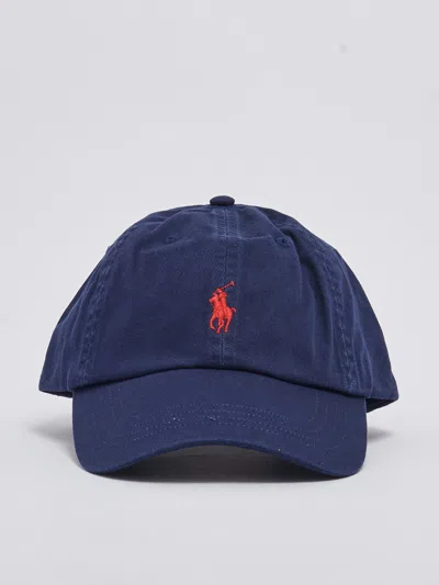 Shop Polo Ralph Lauren Sport Cap Hat Cap In Navy