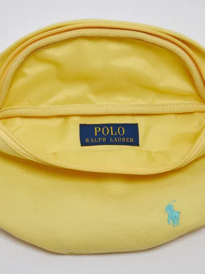 Shop Polo Ralph Lauren Waist Bag-medium Shoulder Bag In Giallo