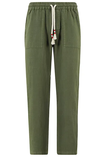Shop Mc2 Saint Barth Pant With Coulisse In Military