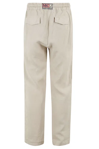 Shop Mc2 Saint Barth Pant With Coulisse In Cream