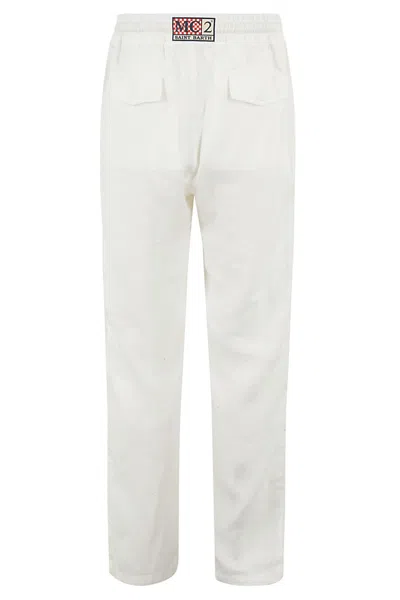 Shop Mc2 Saint Barth Pant With Coulisse In White