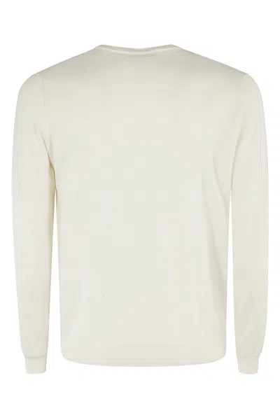 Filippo De Laurentiis G. Collo Cotone Cashmere In Bianco