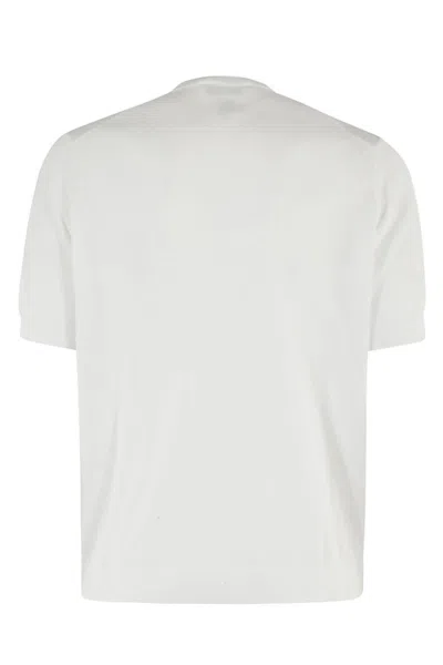 Filippo De Laurentiis Man Sweater White Size 46 Cotton In Bianco