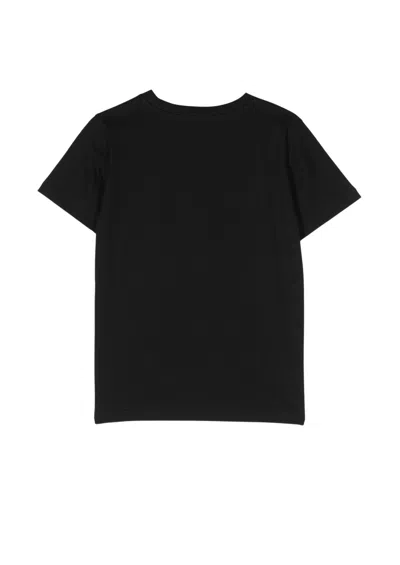 Shop Balmain T Shirt In Or Black Gold