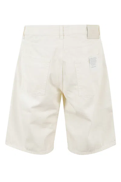 Icon Denim Denim Shorts With Belt Loops In White