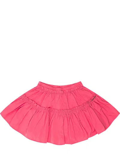 Shop Twinset Ruffle Skirt In Camelia Rose