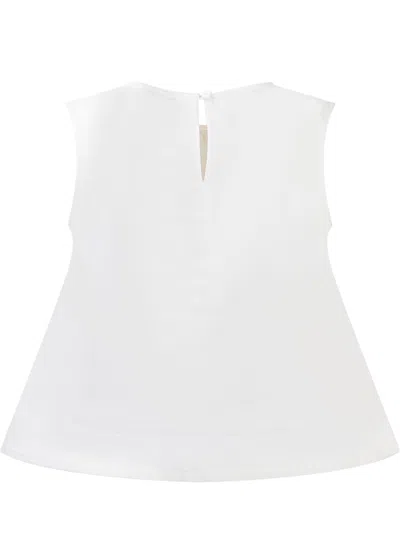 Shop Twinset Logo Top In Lucent White