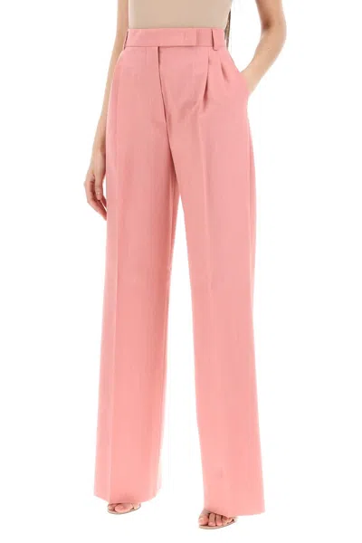 Shop Max Mara Durante Wide Leg Tailoring Pants In Pink