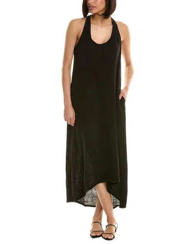 Shop Michael Stars Sade High-low Tank Midi Dress In Black