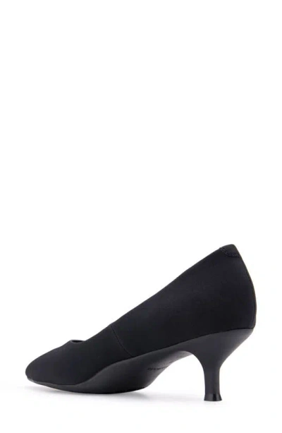 Aerosoles Ludlow Kitten Heel Pump In Black Stretch