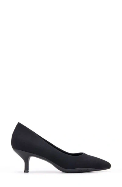 Shop Aerosoles Ludlow Kitten Heel Pump In Black Stretch