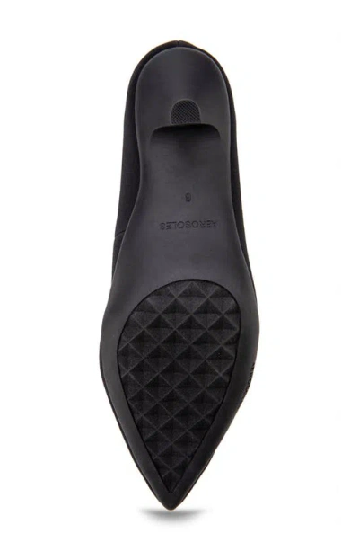 Aerosoles Ludlow Kitten Heel Pump In Black Stretch