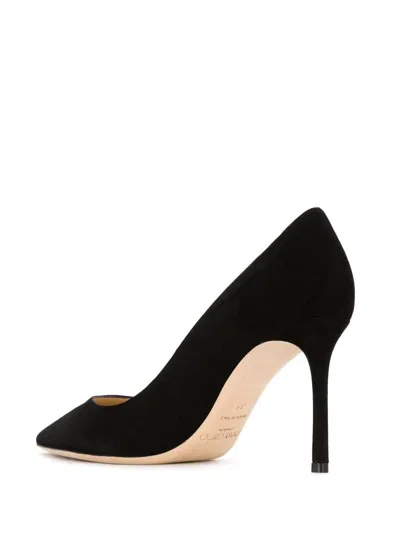 Shop Jimmy Choo 'romy' Black Pumps With Stiletto Heel In Suede Woman