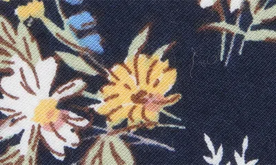 Shop Original Penguin Floral Cotton Tie In Navy
