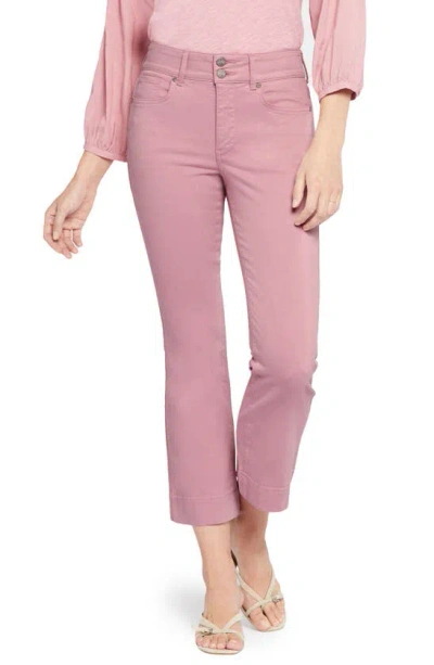Shop Nydj Barbara High Waist Ankle Bootcut Jeans In Vintage Pink