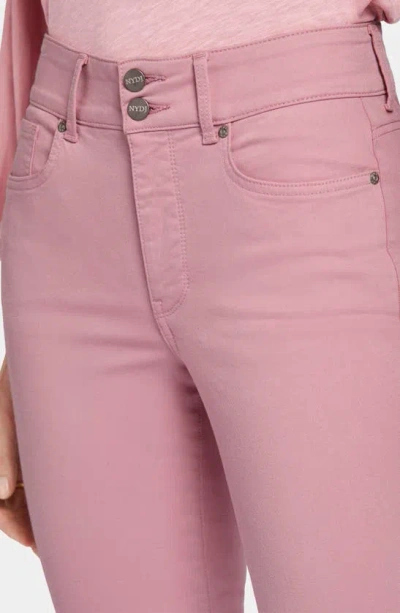 Shop Nydj Barbara High Waist Ankle Bootcut Jeans In Vintage Pink
