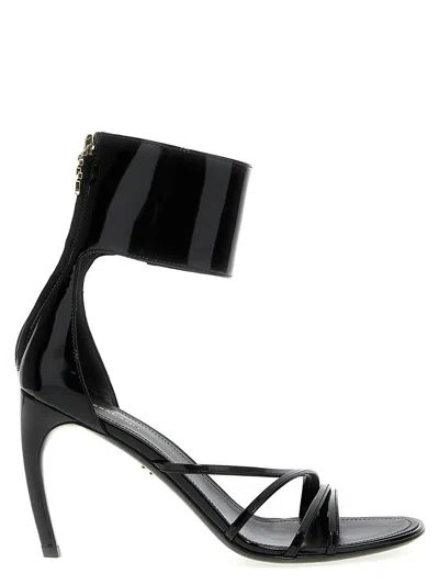 Shop Ferragamo 'clethra' Sandals In Black