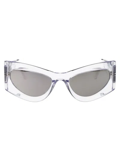 Shop Gcds Sunglasses In 26c Crystal