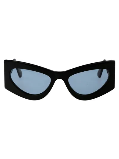 Shop Gcds Sunglasses In 01v Black Blue