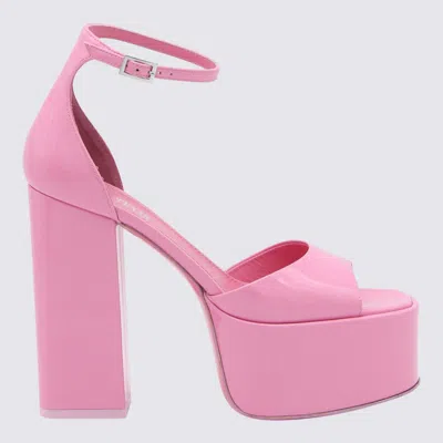 Shop Paris Texas Flamingo Leather Sandals