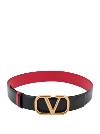 Shop Valentino Garavani Belt In Black