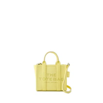 Shop Marc Jacobs The Leather Crossbody Tote Bag In Yellow