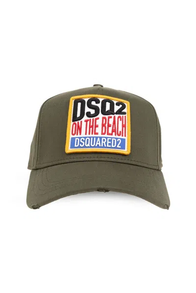 Shop Dsquared2 Logo In Green