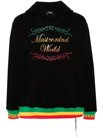 Shop Mastermind Japan Logo-print Cotton Hoodie - Men's - Cotton In Black