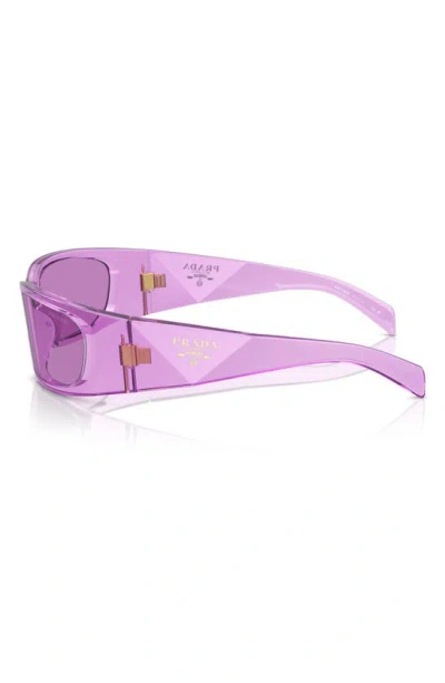 Prada 60mm Symbole Butterfly Sunglasses In Berry