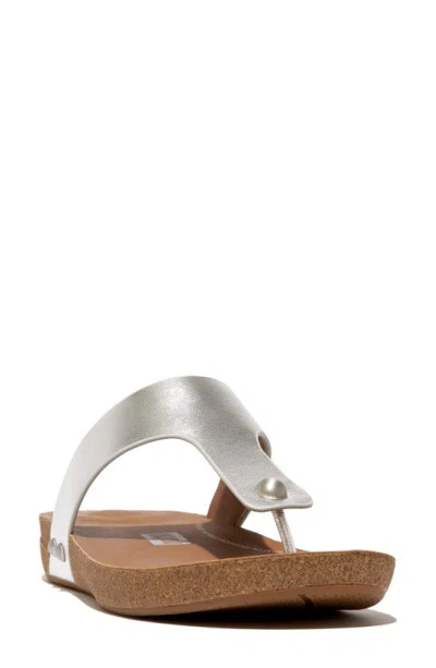 Shop Fitflop Iqushion Flip Flop In Silver