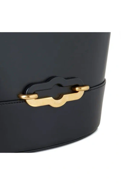 Shop Mulberry Pimlico Super Lux Calfskin Leather Bucket Bag In Black