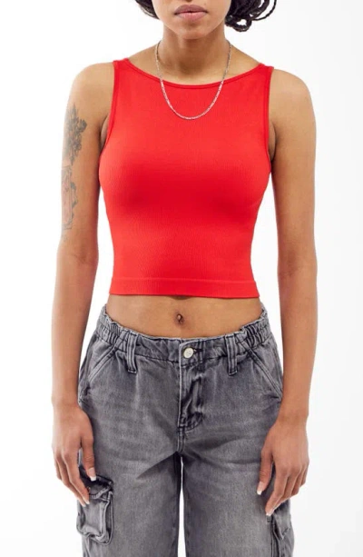 Shop Bdg Urban Outfitters Rib Crop Tank In Red