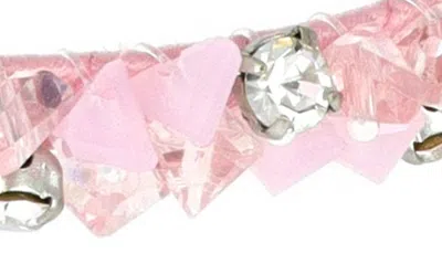 L Erickson Rosebay Crystal Headband In Rose Pink