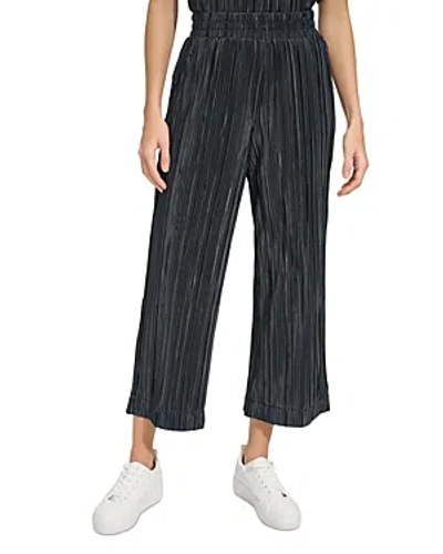 Shop Marc New York Pleated Crop Pants In Ink