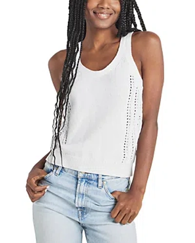 Shop Splendid Ally Mixed Stitch Sleeveless Top In White