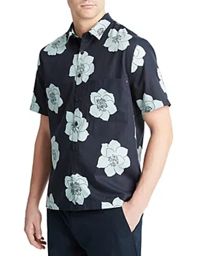 Shop Vince Apple Blossom Regular Fit Button Down Shirt In Coastal