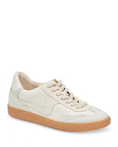 Shop Dolce Vita Women's Notice Low Top Sneakers In White Leather