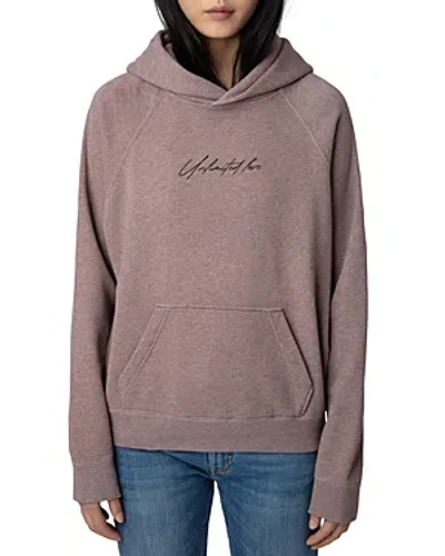 Shop Zadig & Voltaire Georgy Unlimited Love Photo Graphic Hoodie In Primerose