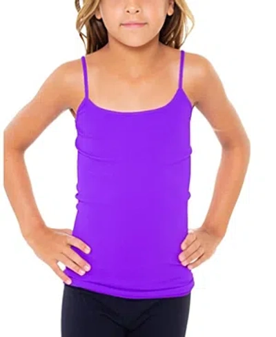 Shop Malibu Sugar Girls Solid Full Cami - Big Kid 10-14 In Neon Purple