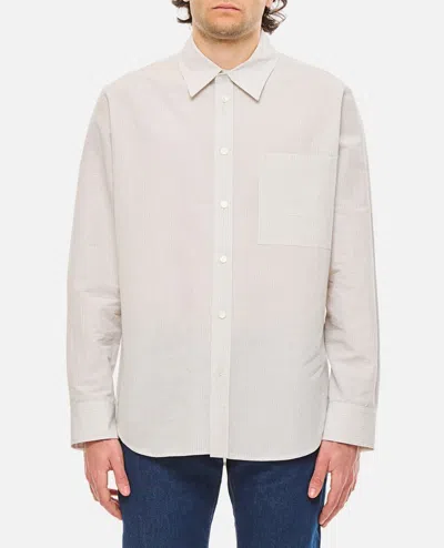 Shop Bottega Veneta Cotton Shirt In White