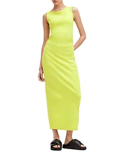 Shop Allsaints Katarina Sleeveless Maxi Dress In Zest Lime