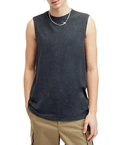 Shop Allsaints Sleeveless Tee In Washed Black