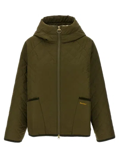 Shop Barbour 'glamis' Hooded Jacket In Green