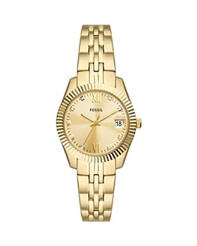 Shop Fossil Scarlette Watch, 32mm In Gold