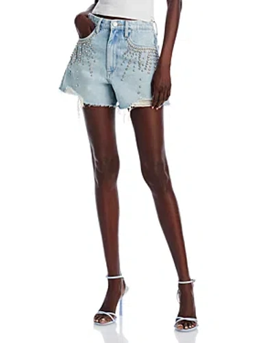 Shop Blanknyc Embellished Denim Shorts In Starstruck - 100% Exclusive