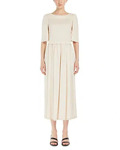 Shop Weekend Max Mara Snack Midi Dress In Ivory