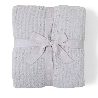 Shop Barefoot Dreams Cozychic Ribbed Throw In Silver