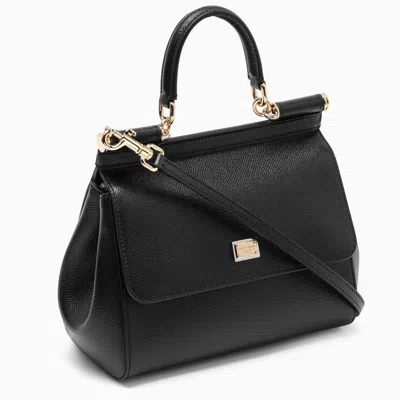 Shop Dolce & Gabbana Dolce&gabbana Sicily Small Handbag In Black